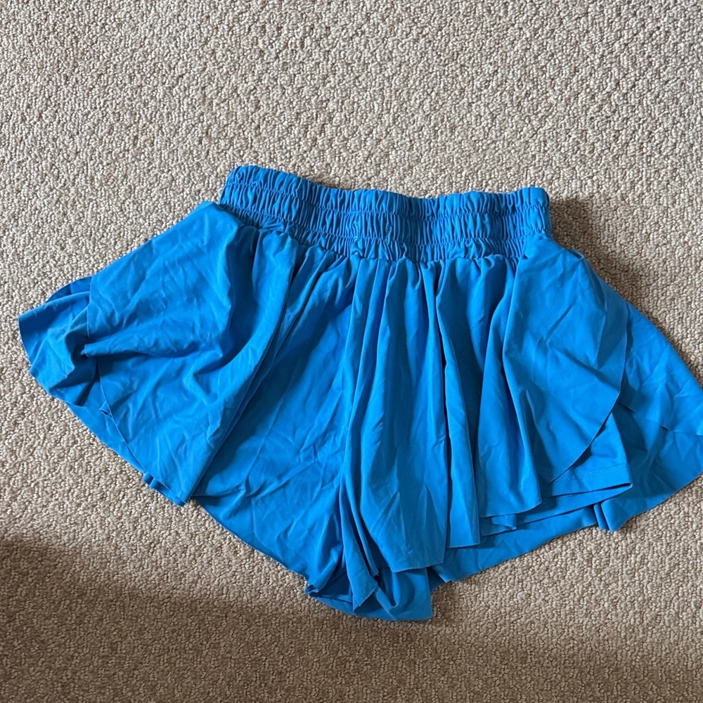 Blue Women's Flutter Shorts